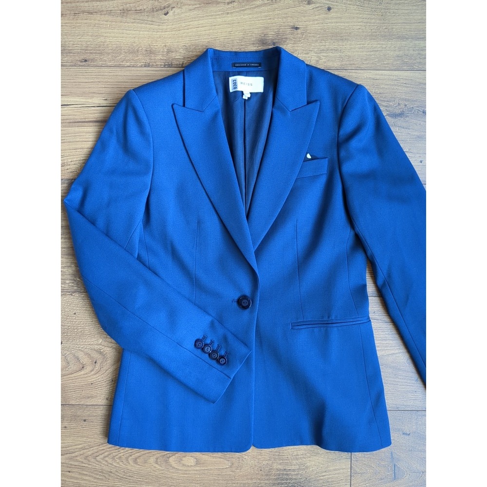 Reiss Womens Sz 4 Sienna Single Button Single Breasted Blazer Sportcoat